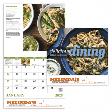 Delicious Dining Wall Calendar - Stapled